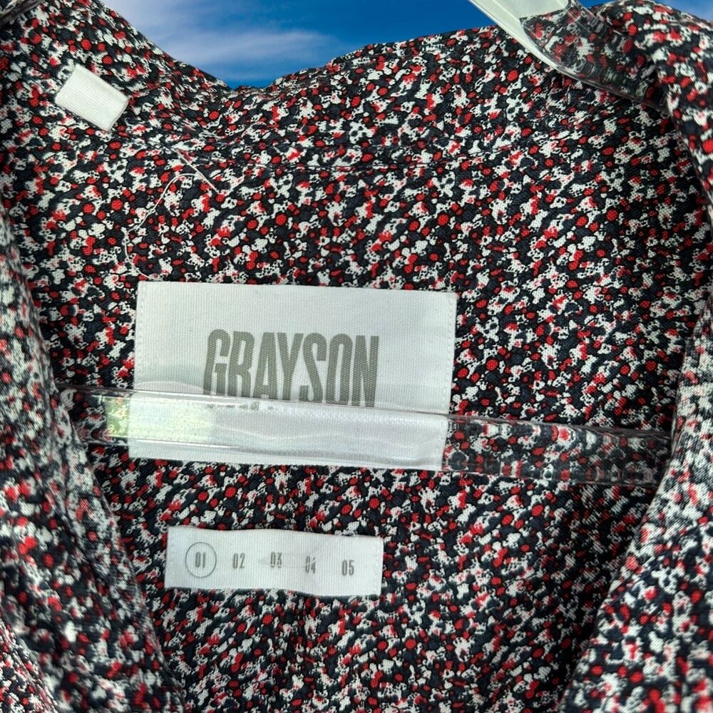 Grayson Womens Size 1/Xs Top Button Up Floral Lon… - image 2